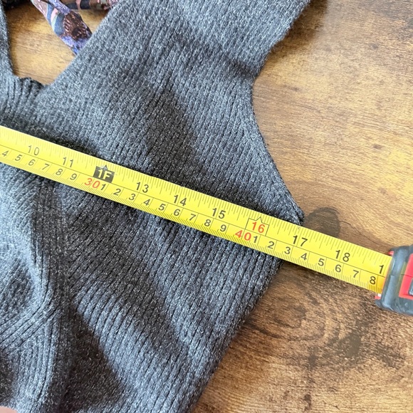 Anthropologie Open Back Tie Knit Vest Top XL - Picture 6 of 6